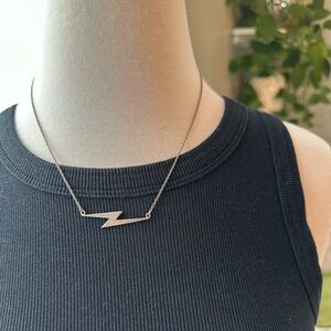 Zales • Silver Lightning Bolt Necklace